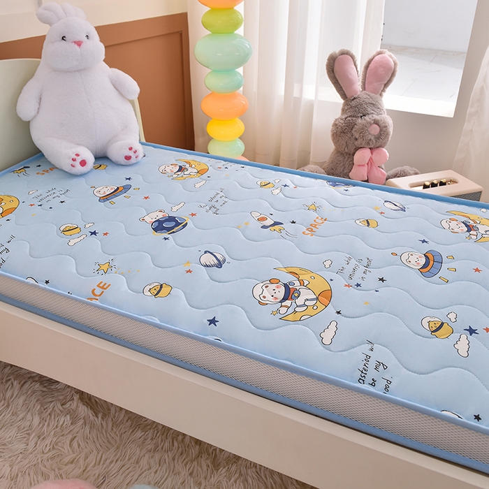 91家纺网 家纺一手货源 找家纺 嗨生活 2025年新款加厚立体全棉棉花床垫 幼儿园床垫 床褥 儿童床垫 星际火箭