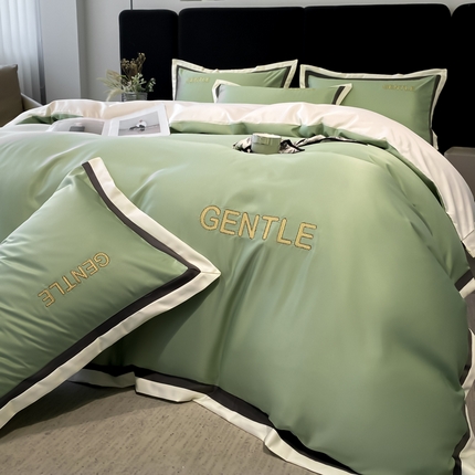 91家纺网 家纺一手货源 找家纺 （总）首尔家纺 2025水洗真丝四件套宽边款布达佩斯系列