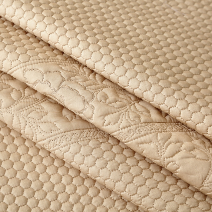 91家纺网 家纺一手货源 找家纺 OL家纺2025新款天丝床盖三件套系列-牡丹 枣栗色