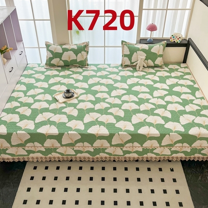 手艺人家纺 2025新款带花纯棉绗缝榻榻米大炕盖榻榻米炕垫防滑炕垫榻榻米垫床盖榻榻米炕盖炕垫（K700-K723） K720
