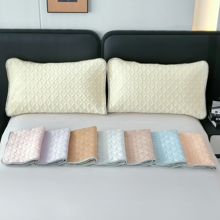 OL家纺2025新款凉感丝夏被床盖款三件套 组合图