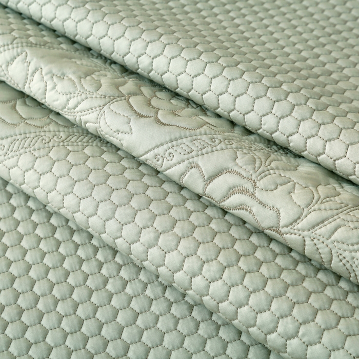 91家纺网 家纺一手货源 找家纺 OL家纺2025新款天丝床盖三件套系列-牡丹 沙滩灰