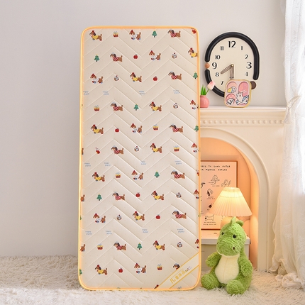 91家纺网 家纺一手货源 找家纺 嗨生活  2025年加厚针织棉乳胶床垫 幼儿园床垫 床褥 儿童床垫 立体款 腊肠狗