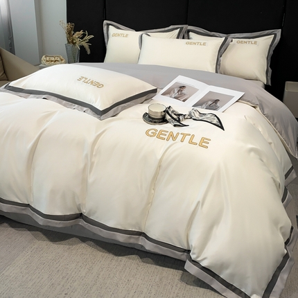 91家纺网 家纺一手货源 找家纺 （总）首尔家纺 2025水洗真丝四件套宽边款布达佩斯系列