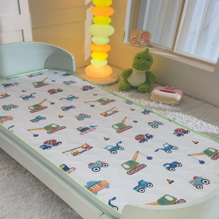 91家纺网 家纺一手货源 找家纺 嗨生活 2025年新款加厚立体全棉棉花床垫 幼儿园床垫 床褥 儿童床垫 工程车队