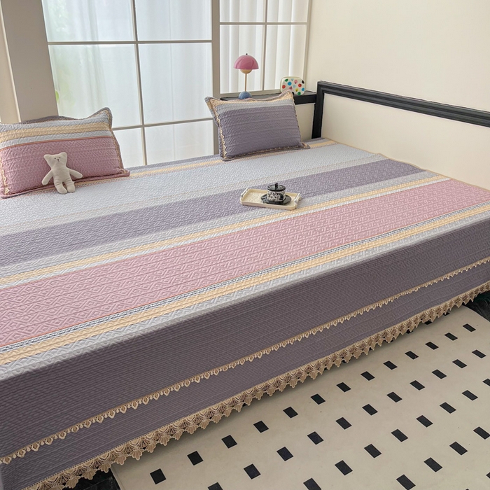 91家纺网 家纺一手货源 找家纺 手艺人家纺 2025新款带花纯棉绗缝榻榻米大炕盖榻榻米炕垫防滑炕垫榻榻米垫床盖榻榻米炕盖炕垫（K700-K723） K703