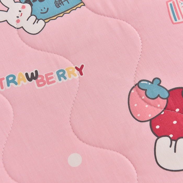 91家纺网 家纺一手货源 找家纺 嗨生活 2025年新款加厚立体全棉棉花床垫 幼儿园床垫 床褥 儿童床垫 草莓蛋糕兔