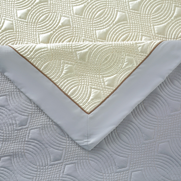 91家纺网 家纺一手货源 找家纺 OL家纺2025新款冰丝绸夏被床盖款三件套 柠檬黄