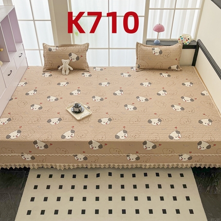 91家纺网 家纺一手货源 找家纺 （总）手艺人家纺 2025新款带花纯棉绗缝榻榻米大炕盖榻榻米炕垫防滑炕垫榻榻米垫床盖榻榻米炕盖炕垫（K700-K723）