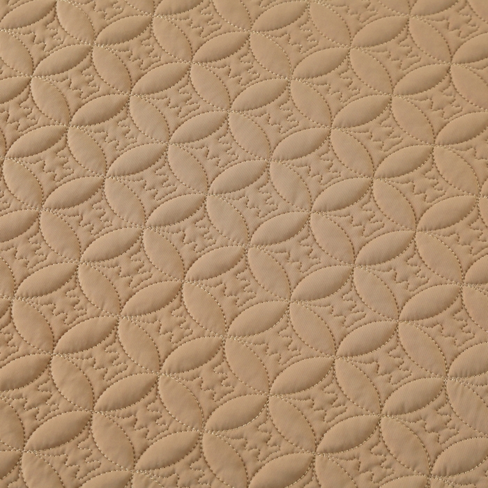 91家纺网 家纺一手货源 找家纺 OL家纺2025新款凉感丝夏被床盖款三件套 摩卡棕