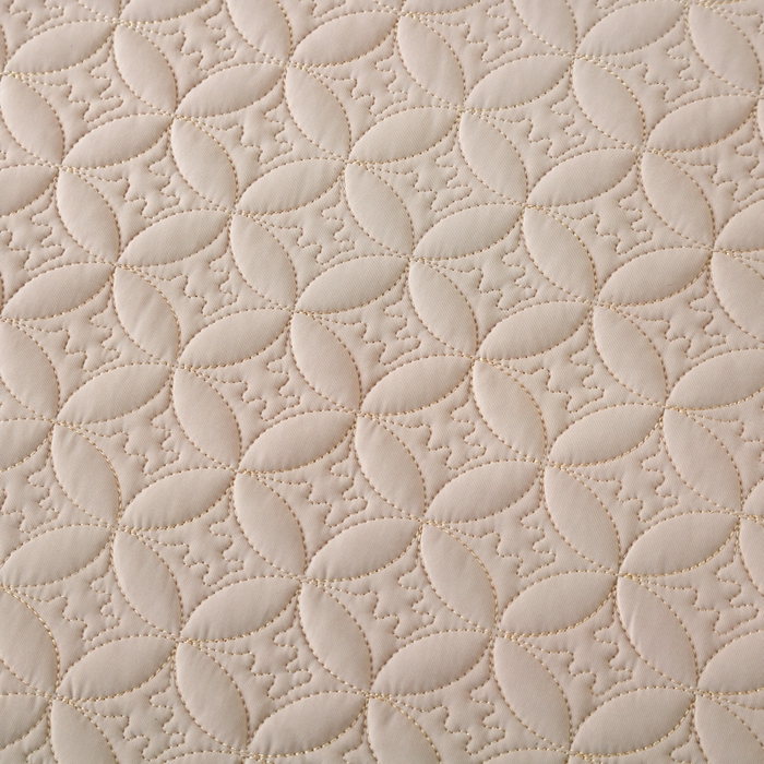 91家纺网 家纺一手货源 找家纺 OL家纺2025新款凉感丝夏被床盖款三件套 奶茶色