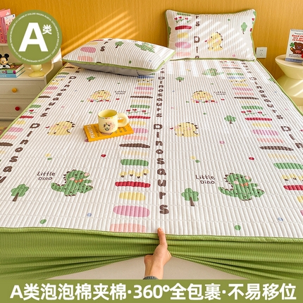 91家纺网 家纺一手货源 找家纺 （总）恬澳家纺 2025新款A类泡泡棉夹棉印花床笠场景二