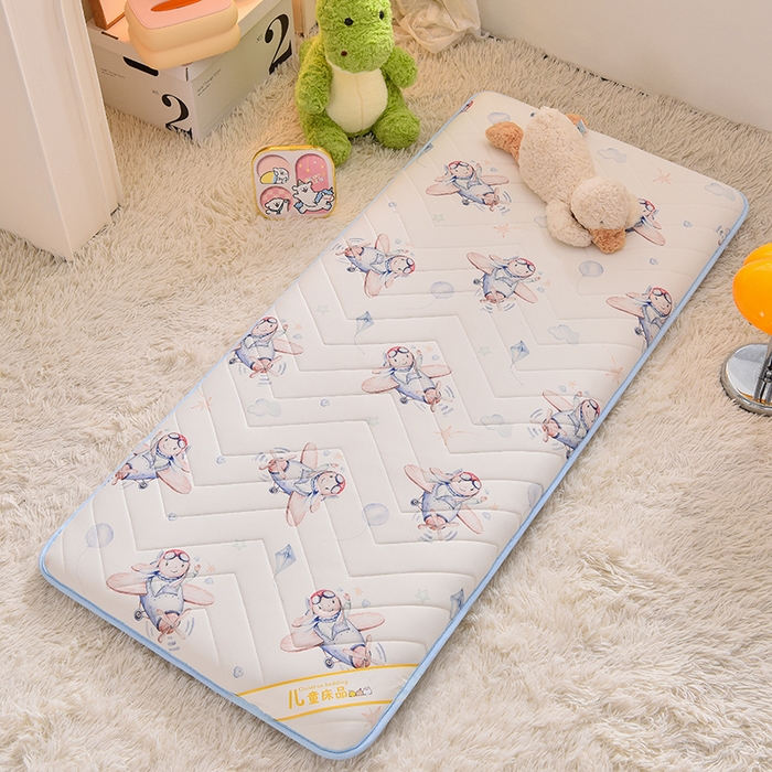 91家纺网 家纺一手货源 找家纺 嗨生活 2025年加厚针织棉乳胶床垫 幼儿园床垫 床褥 儿童床垫 单边款 太空旅行