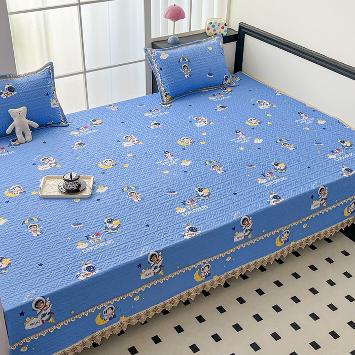 91家纺网 家纺一手货源 找家纺 手艺人家纺 2025新款带花纯棉绗缝榻榻米大炕盖榻榻米炕垫防滑炕垫榻榻米垫床盖榻榻米炕盖炕垫（K700-K723） K701