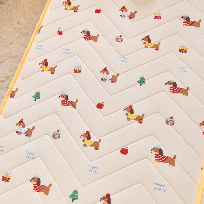 91家纺网 家纺一手货源 找家纺 嗨生活  2025年加厚针织棉乳胶床垫 幼儿园床垫 床褥 儿童床垫 立体款 腊肠狗