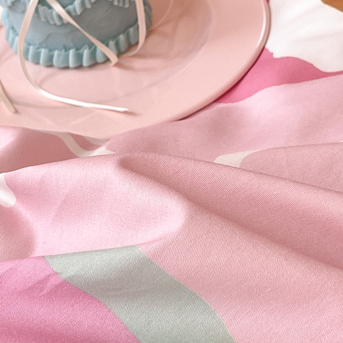 91家纺网 家纺一手货源 找家纺 蓝邻家纺 2025新款全棉大版三丽鸥四件套系列 蛋糕美乐蒂