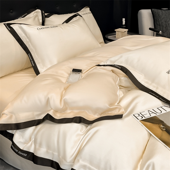 91家纺网 家纺一手货源 找家纺 （总）笙意家纺 2025新款轻奢时尚水洗冰丝四件套-奥芬系列