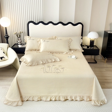 91家纺网 家纺一手货源 找家纺 （总）OL家纺2025新款天丝床盖三件套系列-蒲公英