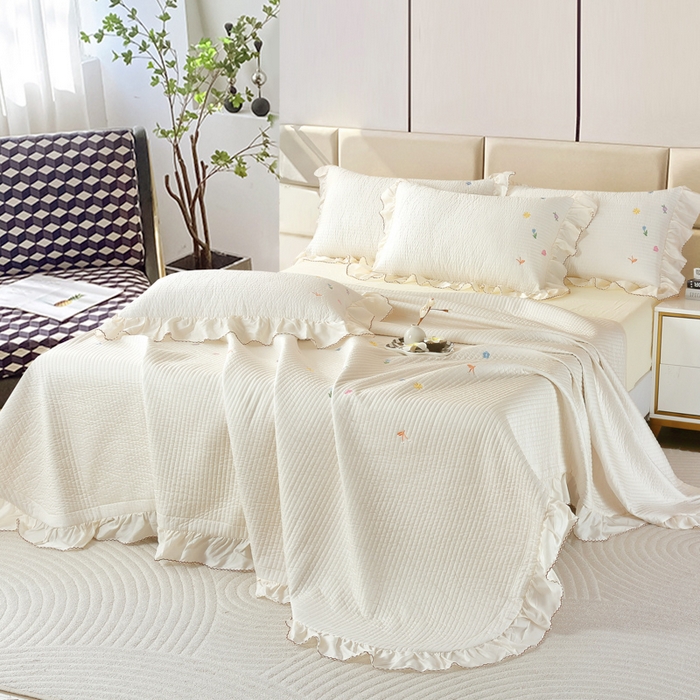 91家纺网 家纺一手货源 找家纺 （总）OL家纺2025新款天丝床盖三件套系列-清新交响曲