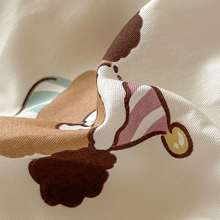 91家纺网 家纺一手货源 找家纺 慕尚家纺 2025新款全棉印花学生三件套套件 彩色爱心狗