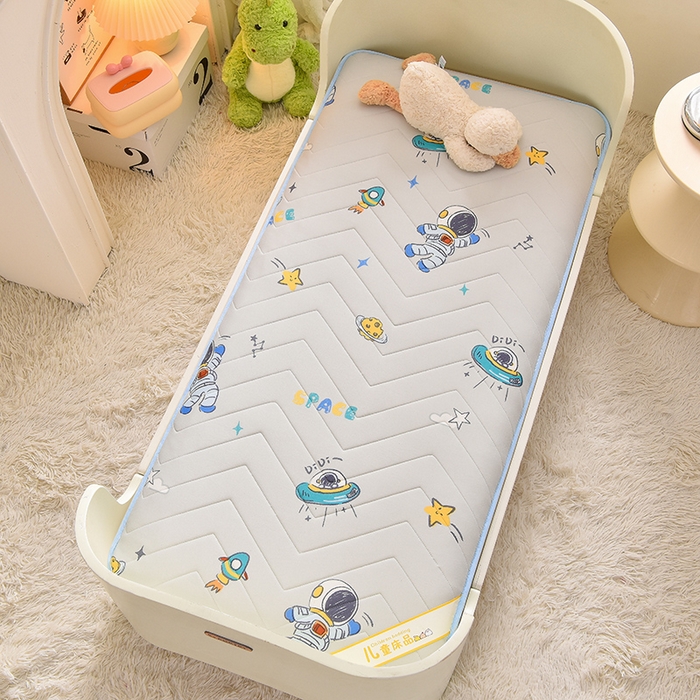 91家纺网 家纺一手货源 找家纺 嗨生活 2025年加厚针织棉乳胶床垫 幼儿园床垫 床褥 儿童床垫 单边款 宇航火箭