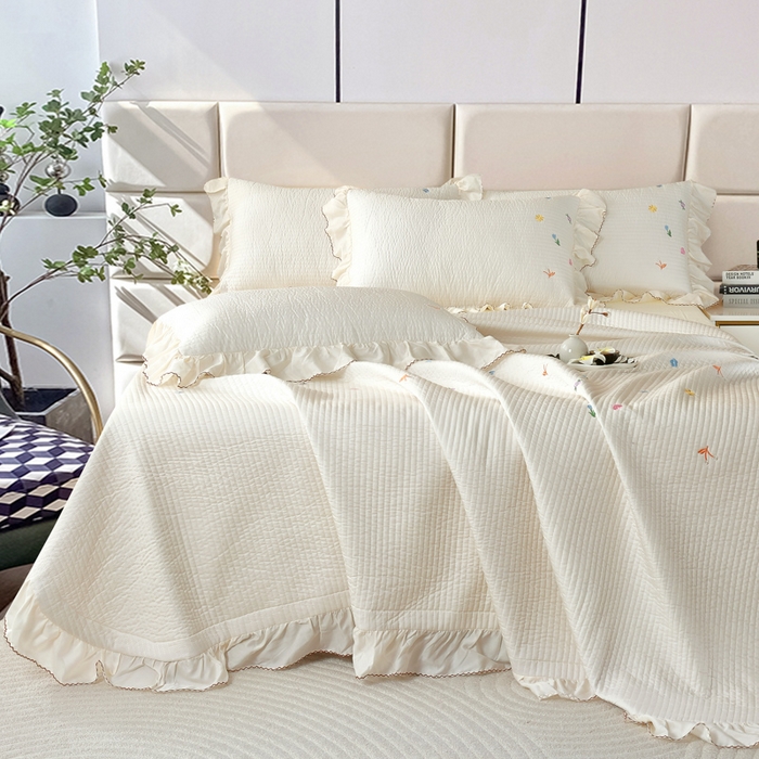 91家纺网 家纺一手货源 找家纺 （总）OL家纺2025新款天丝床盖三件套系列-清新交响曲