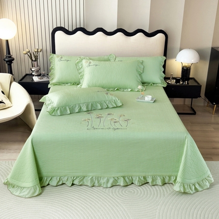 91家纺网 家纺一手货源 找家纺 （总）OL家纺2025新款天丝床盖三件套系列-蒲公英