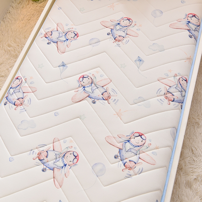 91家纺网 家纺一手货源 找家纺 嗨生活 2025年加厚针织棉乳胶床垫 幼儿园床垫 床褥 儿童床垫 单边款 太空旅行