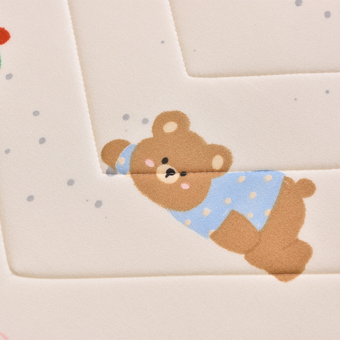 91家纺网 家纺一手货源 找家纺 嗨生活  2025年加厚针织棉乳胶床垫 幼儿园床垫 床褥 儿童床垫 立体款 甜品小熊