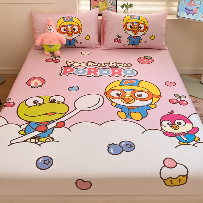 91家纺网 家纺一手货源 找家纺 金爱家 2025新款全棉大版单品波乐乐床笠 棉单品波乐乐-水果派对