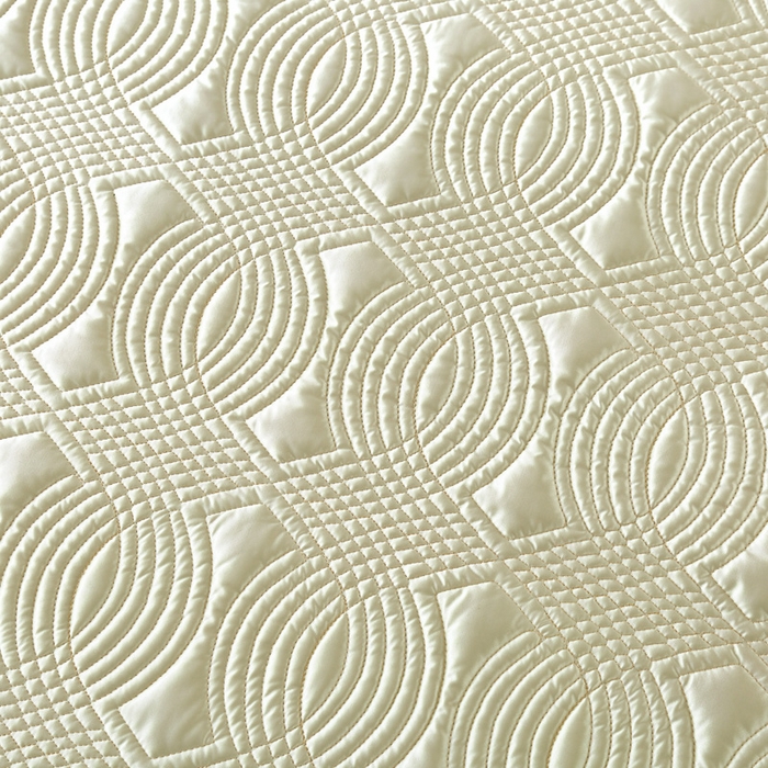 91家纺网 家纺一手货源 找家纺 OL家纺2025新款冰丝绸夏被床盖款三件套 柠檬黄