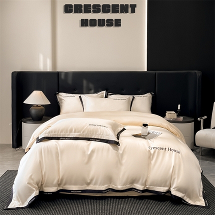 91家纺网 家纺一手货源 找家纺 （总）笙意家纺 2025新款轻奢时尚水洗冰丝四件套-奥芬系列