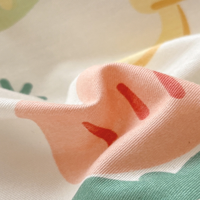 91家纺网 家纺一手货源 找家纺 慕尚家纺 2025新款全棉印花学生三件套套件 美食派对