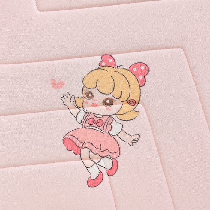 91家纺网 家纺一手货源 找家纺 嗨生活  2025年加厚针织棉乳胶床垫 幼儿园床垫 床褥 儿童床垫 立体款 甜心女孩