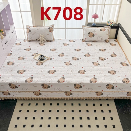 手艺人家纺 2025新款带花纯棉绗缝榻榻米大炕盖榻榻米炕垫防滑炕垫榻榻米垫床盖榻榻米炕盖炕垫（K700-K723） K708
