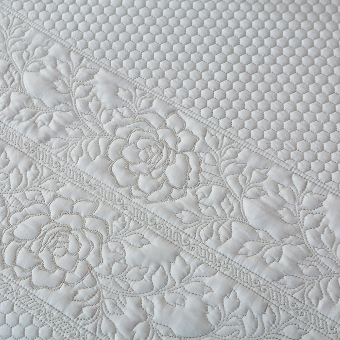 91家纺网 家纺一手货源 找家纺 OL家纺2025新款天丝床盖三件套系列-牡丹 玛瑙灰