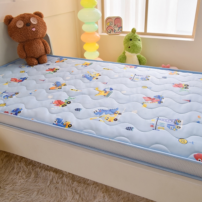 91家纺网 家纺一手货源 找家纺 嗨生活 2025年新款加厚立体全棉棉花床垫 幼儿园床垫 床褥 儿童床垫 工程恐龙