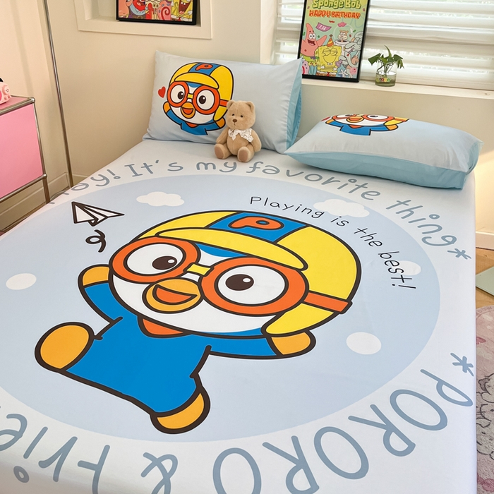 91家纺网 家纺一手货源 找家纺 （总）金爱家 2025新款全棉大版单品波乐乐床笠