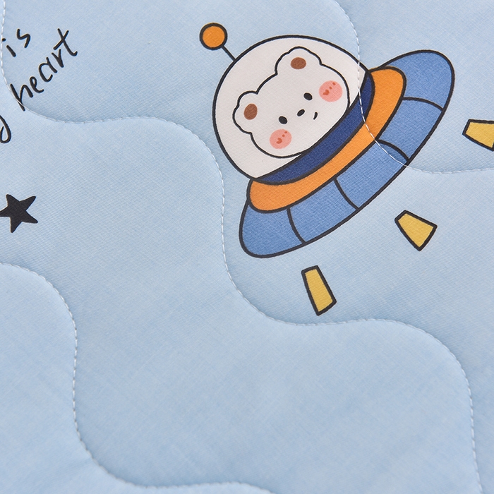 91家纺网 家纺一手货源 找家纺 嗨生活 2025年新款加厚立体全棉棉花床垫 幼儿园床垫 床褥 儿童床垫 星际火箭