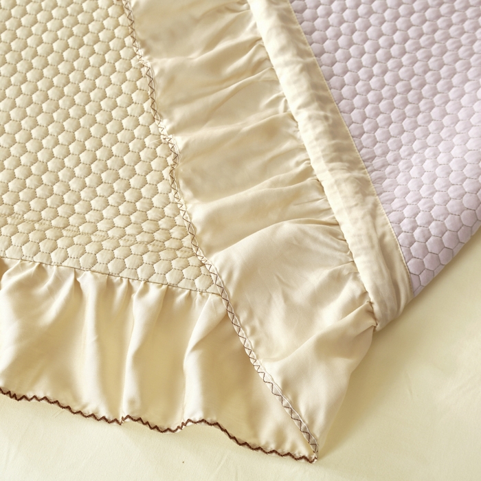 91家纺网 家纺一手货源 找家纺 OL家纺2025新款天丝床盖三件套系列-牡丹 奶茶驼