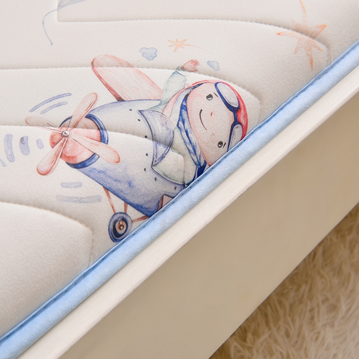 91家纺网 家纺一手货源 找家纺 嗨生活 2025年加厚针织棉乳胶床垫 幼儿园床垫 床褥 儿童床垫 单边款 太空旅行