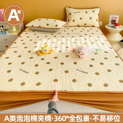 91家纺网 家纺一手货源 找家纺 （总）恬澳家纺 2025新款A类泡泡棉夹棉印花床笠场景二