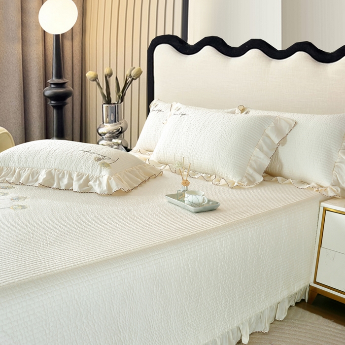 91家纺网 家纺一手货源 找家纺 （总）OL家纺2025新款天丝床盖三件套系列-蒲公英