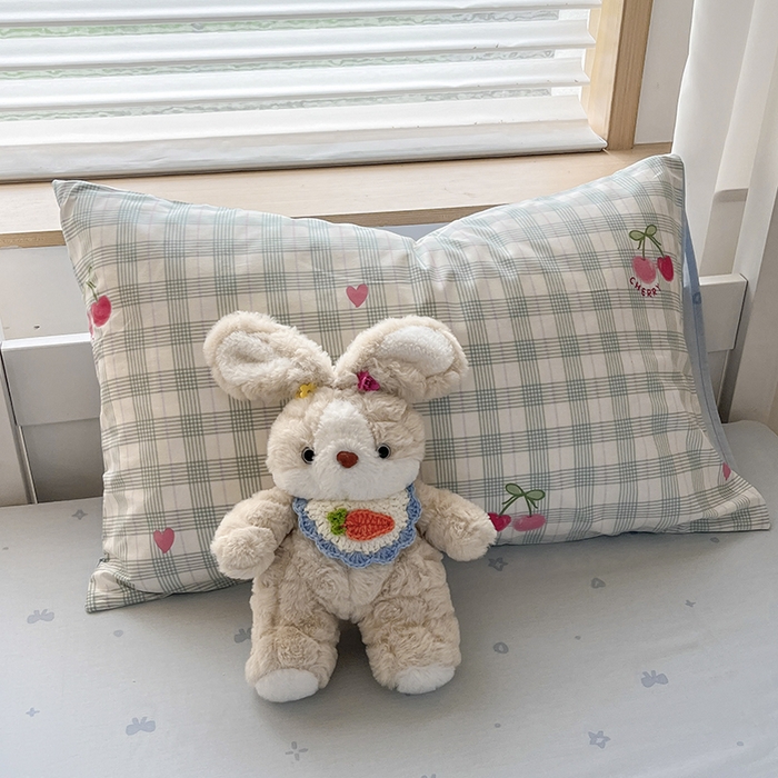 91家纺网 家纺一手货源 找家纺 慕尚家纺 2025新款全棉印花学生三件套套件 樱桃