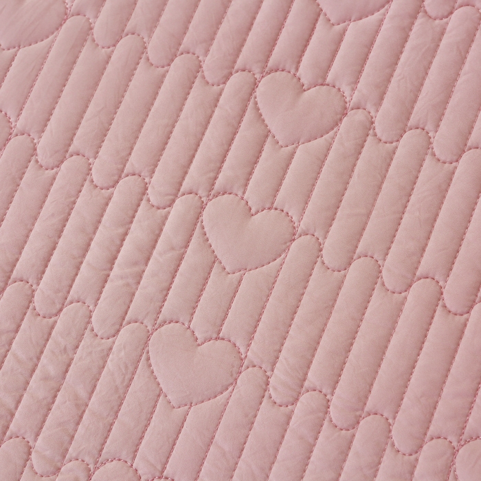 91家纺网 家纺一手货源 找家纺 （总）OL家纺2025新款玉锦缎纯色床盖三件套-薰衣草