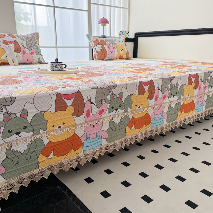 91家纺网 家纺一手货源 找家纺 手艺人家纺 2025新款带花纯棉绗缝榻榻米大炕盖榻榻米炕垫防滑炕垫榻榻米垫床盖榻榻米炕盖炕垫（K700-K723） K706