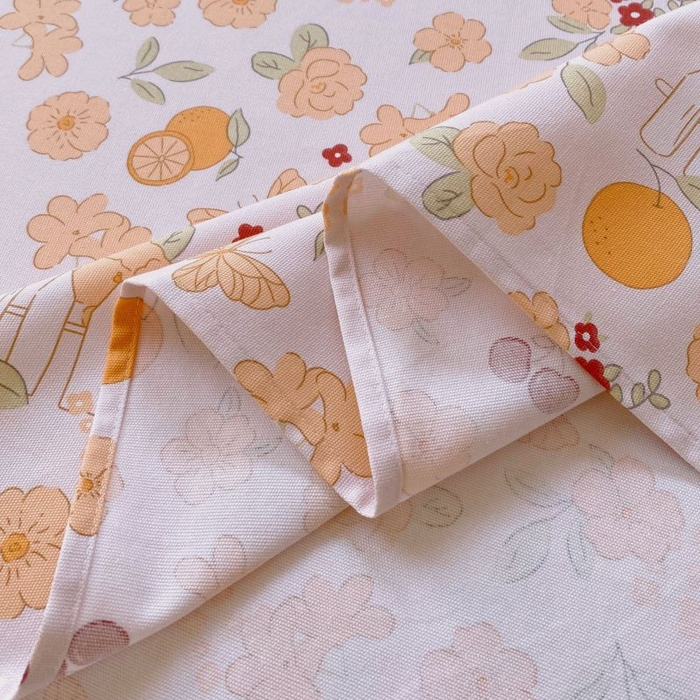 91家纺网 家纺一手货源 找家纺 ME/ERA HOME寐时代 2025新款全棉老粗布床单款三件套 全棉卡通-橙意满满