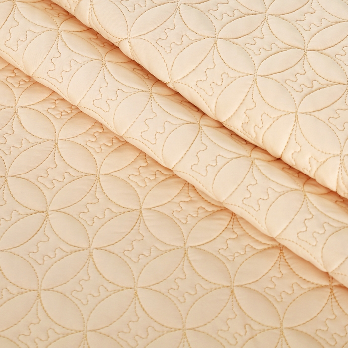 91家纺网 家纺一手货源 找家纺 OL家纺2025新款凉感丝夏被床盖款三件套 粉橘色