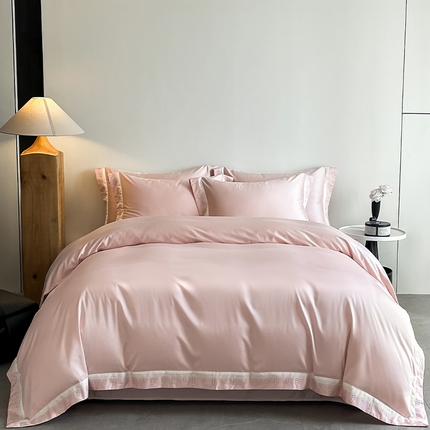 91家纺网 家纺一手货源 找家纺 （总）618家纺 2025新款A类60S100支新疆长绒棉纯棉全棉洛可系列四件套