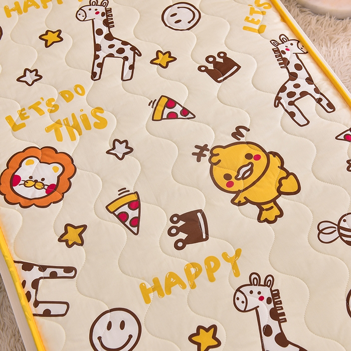 91家纺网 家纺一手货源 找家纺 嗨生活 2025年新款加厚立体全棉棉花床垫 幼儿园床垫 床褥 儿童床垫 动物园